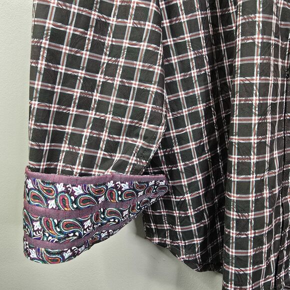 NEW Robert Graham Waterford Checkered Long Sleeve Button Down 2XL - Picture 5 of 8